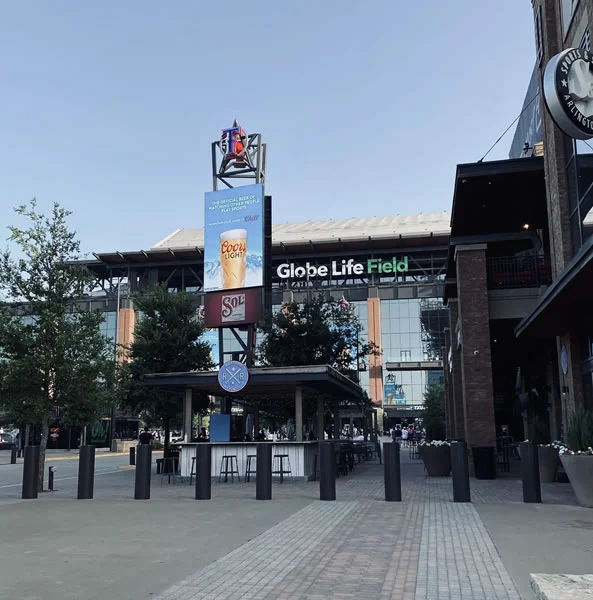 Texas Rangers Stadium Custom Bollards Image